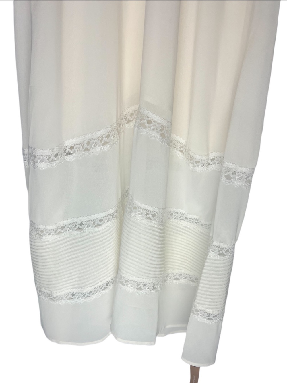 Reformation Ginny Midi Dress Lace Trim Inset Sz 6 Cocktail Wedding Bridal - Picture 3 of 16